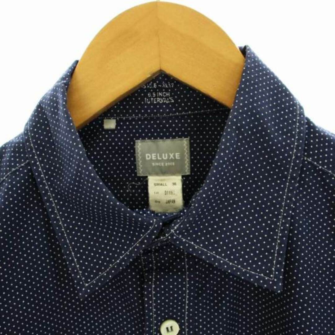 Deluxe SINCE 2003 カジュアルシャツ ドット 水玉 切替 長袖