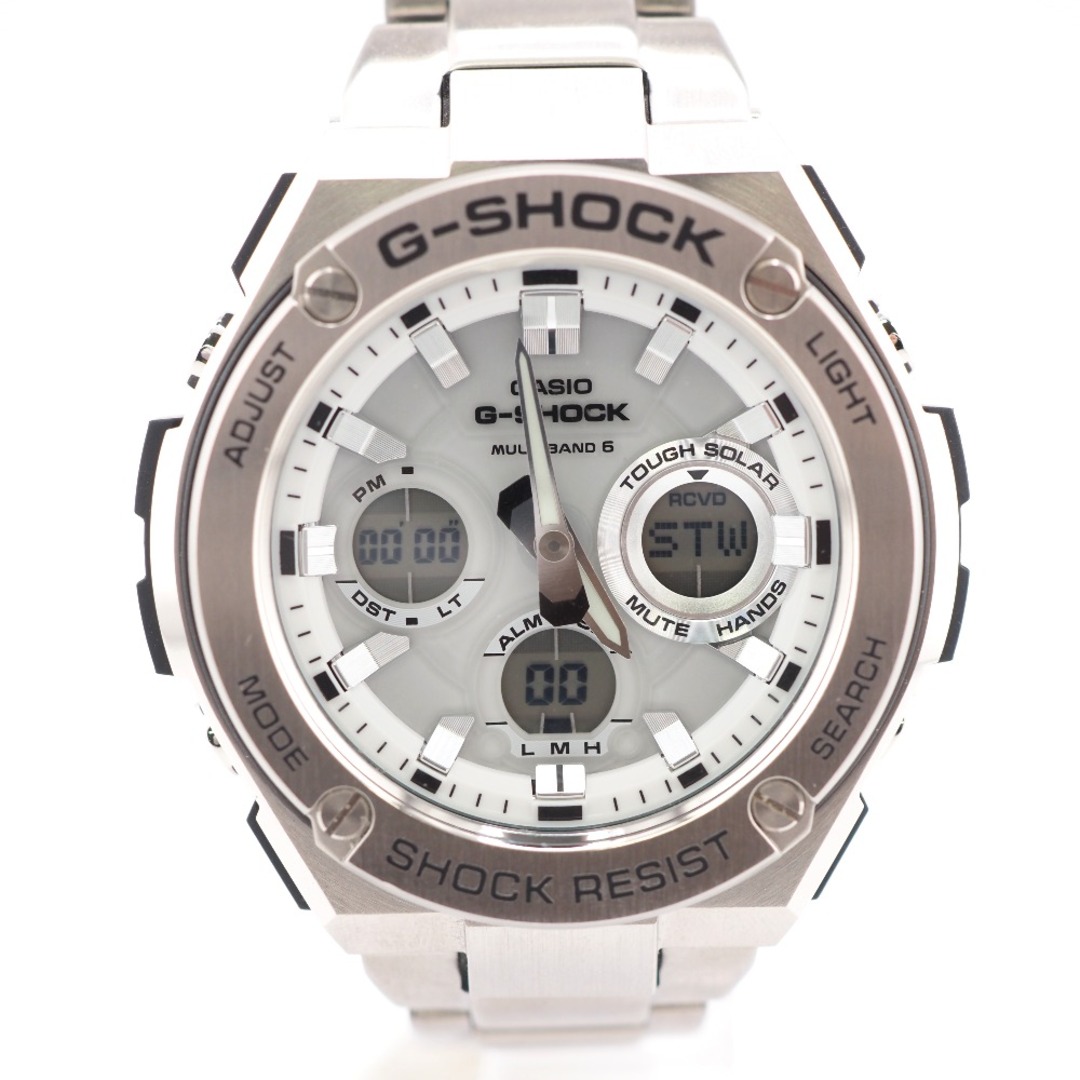 カシオ CASIO 腕時計
 電波ソーラー GST-W110D-7AJF シルバー