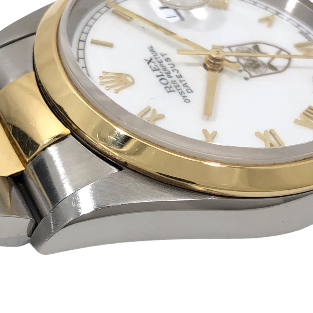 ロレックス ROLEX デイトジャスト ニックプライス T番 16203 ホワイト文字盤 SS/K18YG メンズ 腕時計