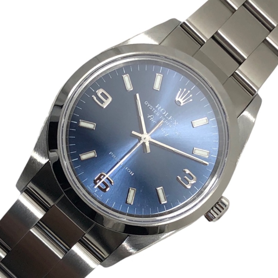 　ロレックス ROLEX エアキング A番 14000 ブルー文字盤 SS 自動巻き メンズ 腕時計