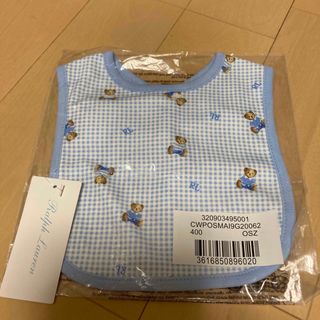 ラルフローレン(Ralph Lauren)の新品★ラルフローレン★ベビースタイ／くまさん柄水色(ベビースタイ/よだれかけ)