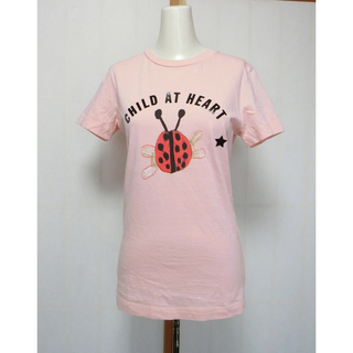 ディーゼル(DIESEL)のDIESEL ディーゼル　ピンクにてんとう虫のプリントが可愛い半袖Ｔシャツ XS(Tシャツ/カットソー(半袖/袖なし))