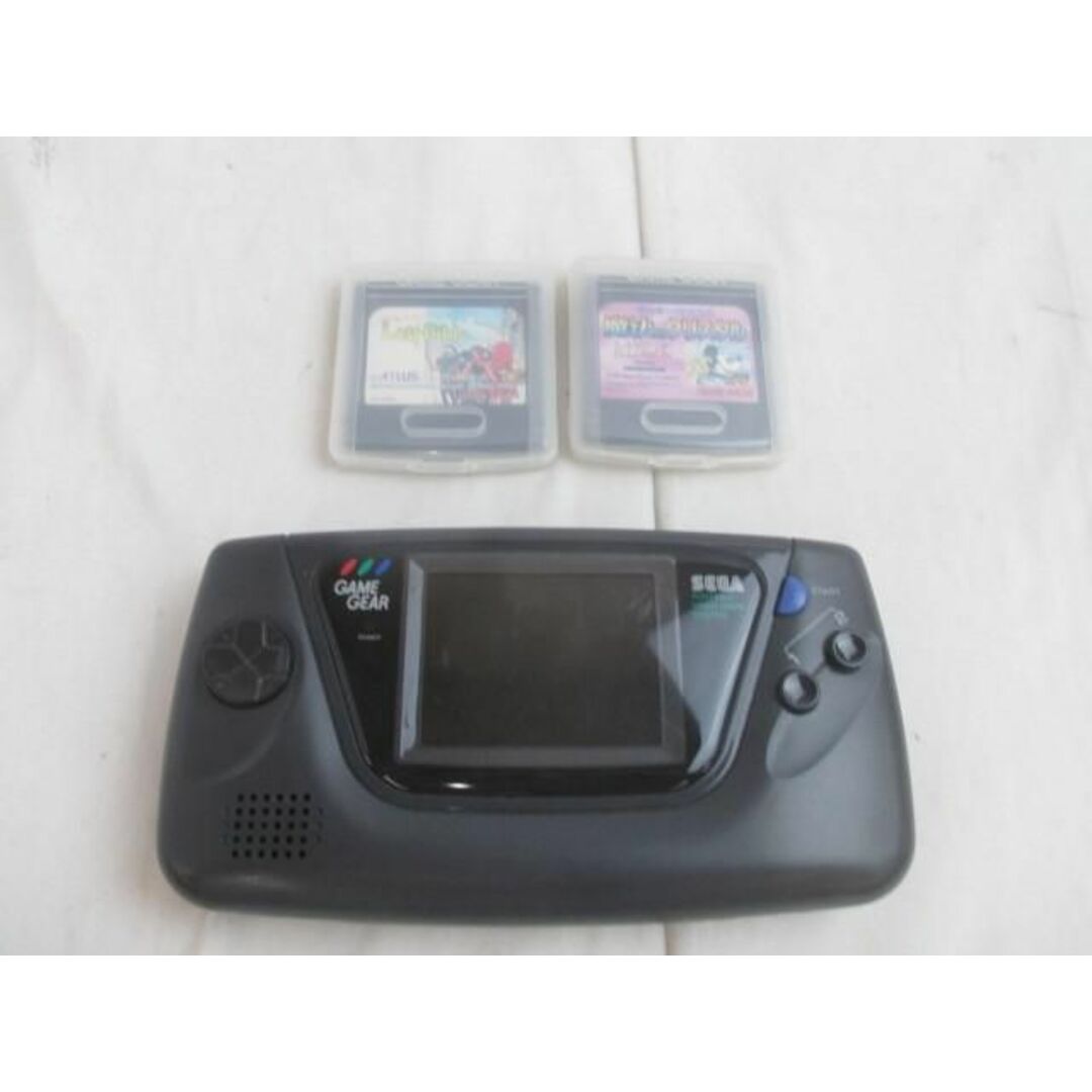 訳有 ゲーム GAMEGEAR ゲームギア 本体 HGG-3210 ソフト2本付き ジャンク品 SEGA