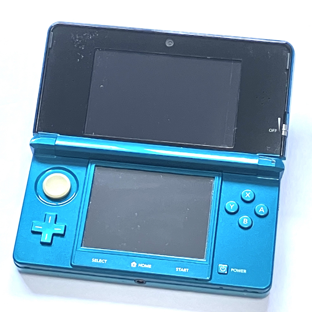 ニンテンドー3DS - 【ソフト付き】ニンテンドー3DS アクアブルー 本体