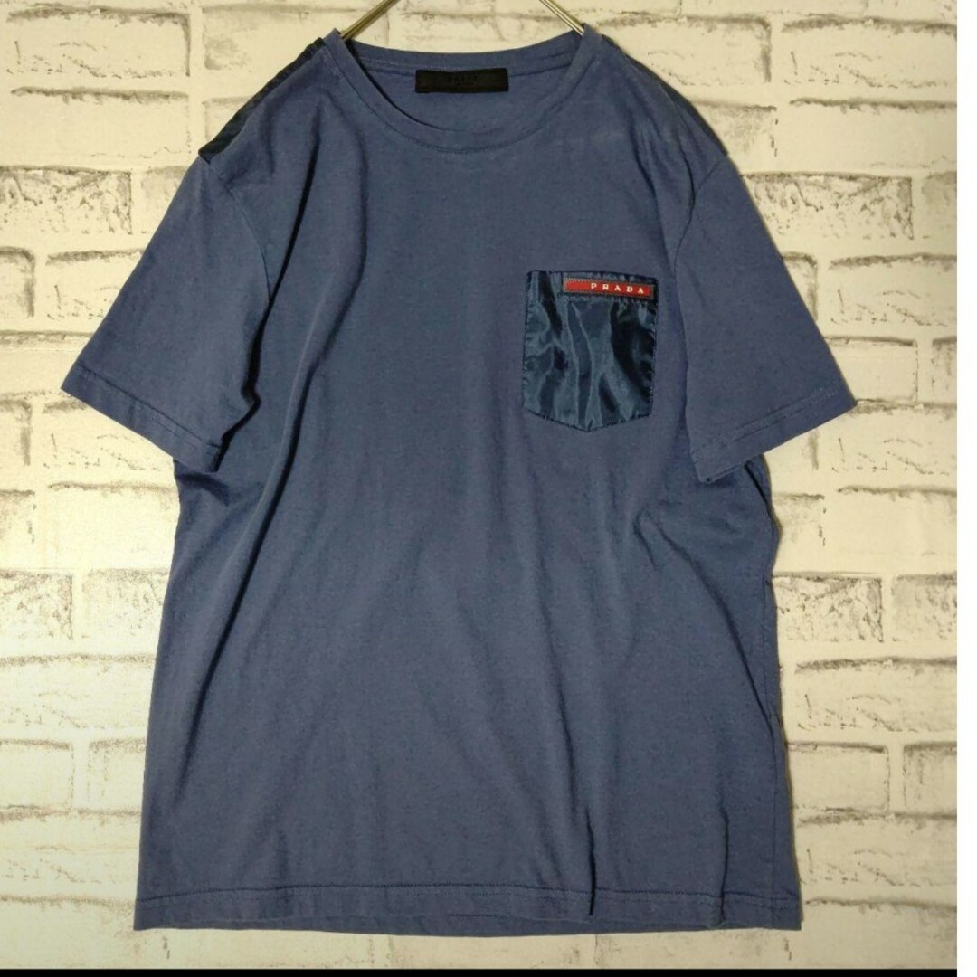 PRADA(プラダ)のプラダ　PRADA　ロゴ　胸ポケット　Tシャツ　M メンズのトップス(シャツ)の商品写真