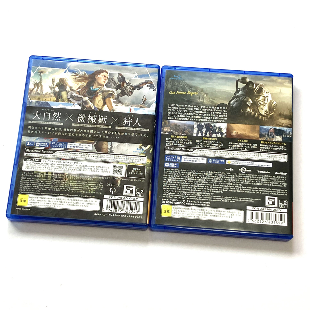 PS4 ホライゾン ゼロ ドーン フォールアウト76 まとめ売り