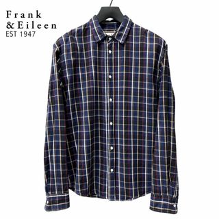 フランクアンドアイリーン(Frank&Eileen)の美品  USA製 Frank＆Eileen 長袖 シャツ メンズ M チェック柄(シャツ)