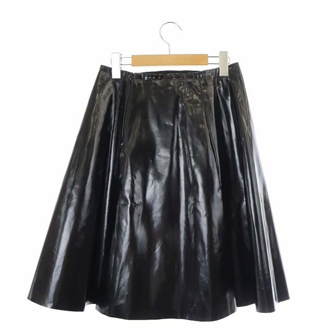 プラダ フレアスカート 膝丈 38 黒 ブラック /AA ■OS ■SH PRADA プラダ ひざ丈スカート 38(S位) 黒