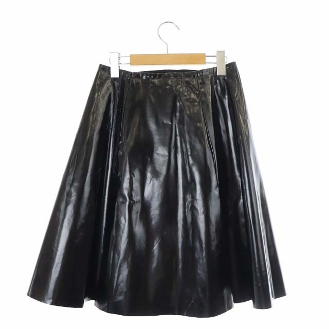 PRADA(プラダ)のプラダ フレアスカート 膝丈 38 黒 ブラック /AA ■OS ■SH レディースのスカート(ひざ丈スカート)の商品写真