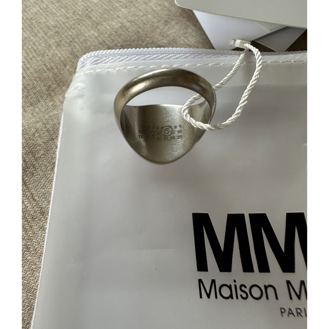 リング(指輪)5新品 メゾン マルジェラ MM6 シュバリエ リング シルバー 真鍮 指輪