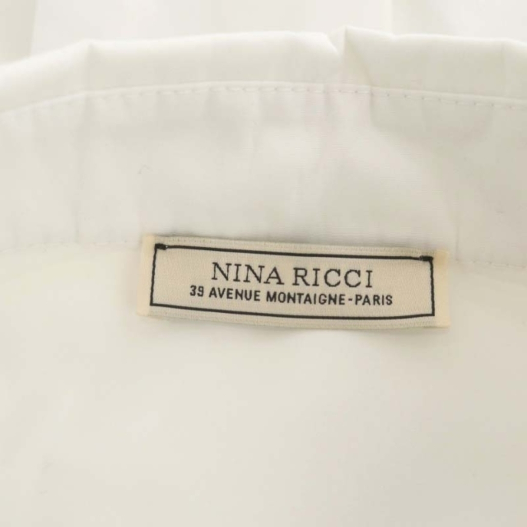 NINA RICCI(ニナリッチ)のニナリッチ 近年モデル ブラウス シャツ 五分袖 ハーフボタン 36 白 レディースのトップス(その他)の商品写真