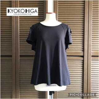 KYOKO HIGA   半袖レースカットソー  デザインカットソー   新品(カットソー(半袖/袖なし))
