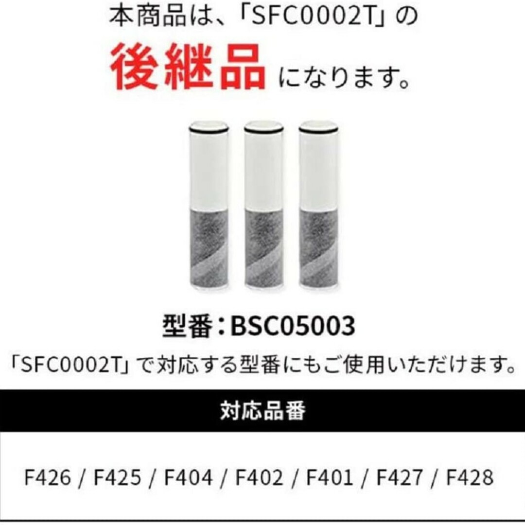 クリンスイ(クリンスイ)の三菱ケミカル クリンスイ スパウトイン浄水器カートリッジ3本入 BSC05003 インテリア/住まい/日用品のキッチン/食器(浄水機)の商品写真