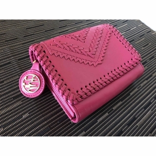 ケイタマルヤマ(KEITA MARUYAMA TOKYO PARIS)のケイタマルヤマ 二つ折り財布 ピンク 大容量 カードケース ジャバラ (財布)