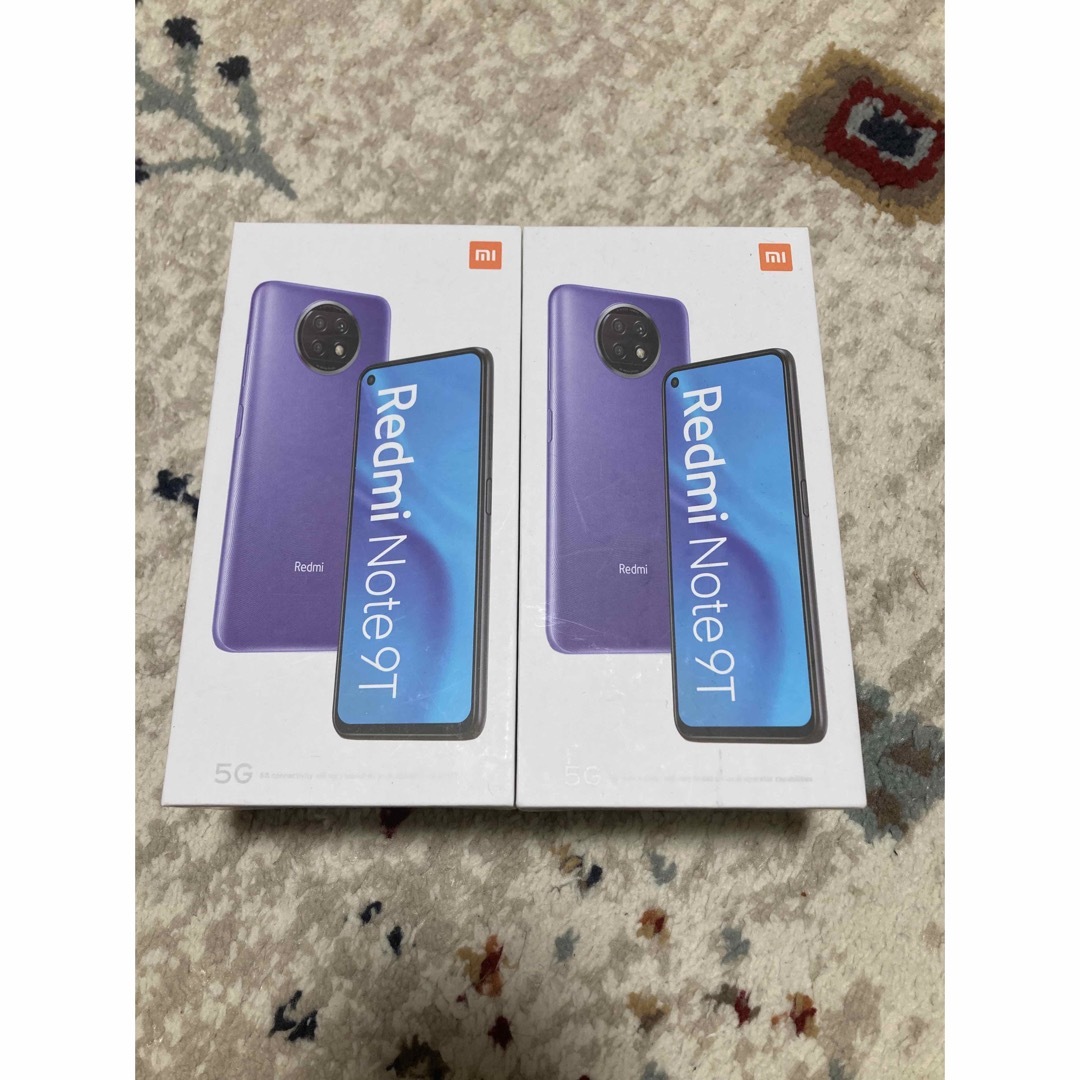 Redmi note 9T 未使用品　2台