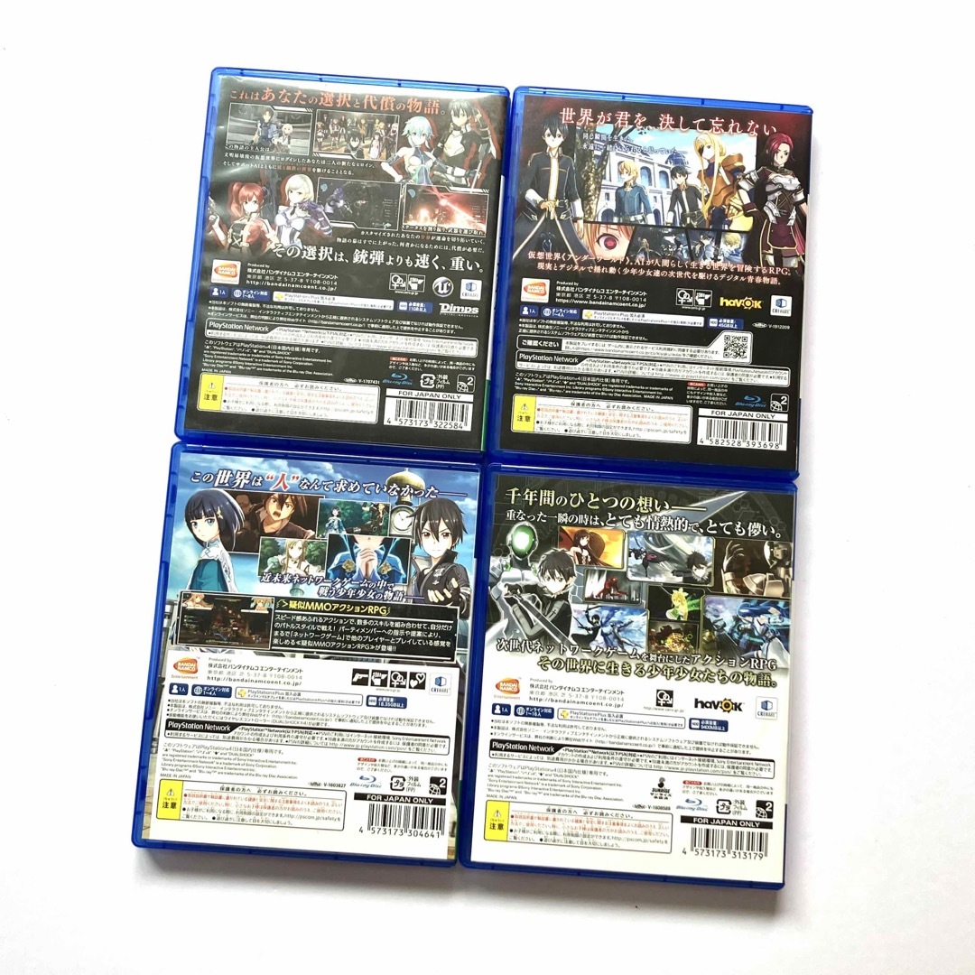 PlayStation4 - ps4 SAO ソードアートオンライン 4点セット まとめ売り