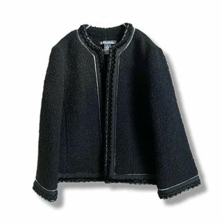 ブルックスブラザース(Brooks Brothers)の極美品ブルックスブラザーズノーカラージャケットネイビー(ノーカラージャケット)