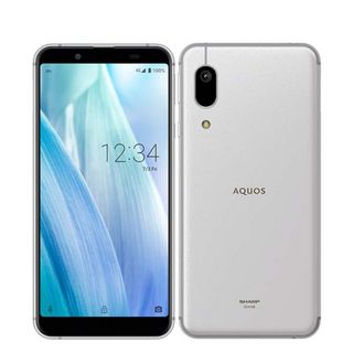 シャープ(SHARP)の【中古】 SHV48 AQUOS sense3 basic シルバー SIMフリー 本体 au Aランク スマホ シャープ  【送料無料】 shv48sv8mtm(スマートフォン本体)