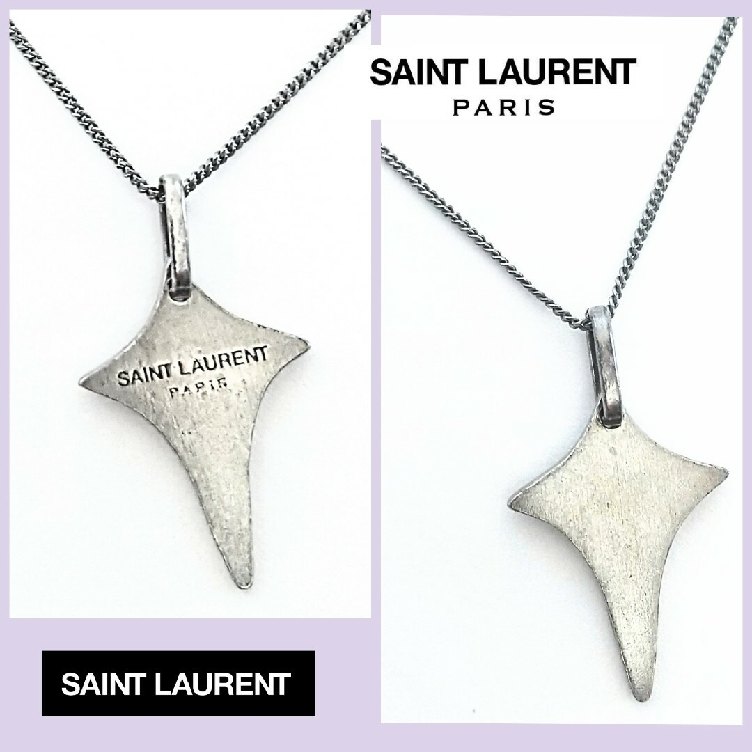 サンローラン SAINT LAURENT✦スターネックレス✦メタルシルバー人気✦