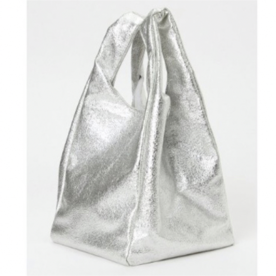 メタル合皮ショッパートート レディースのバッグ(トートバッグ)の商品写真