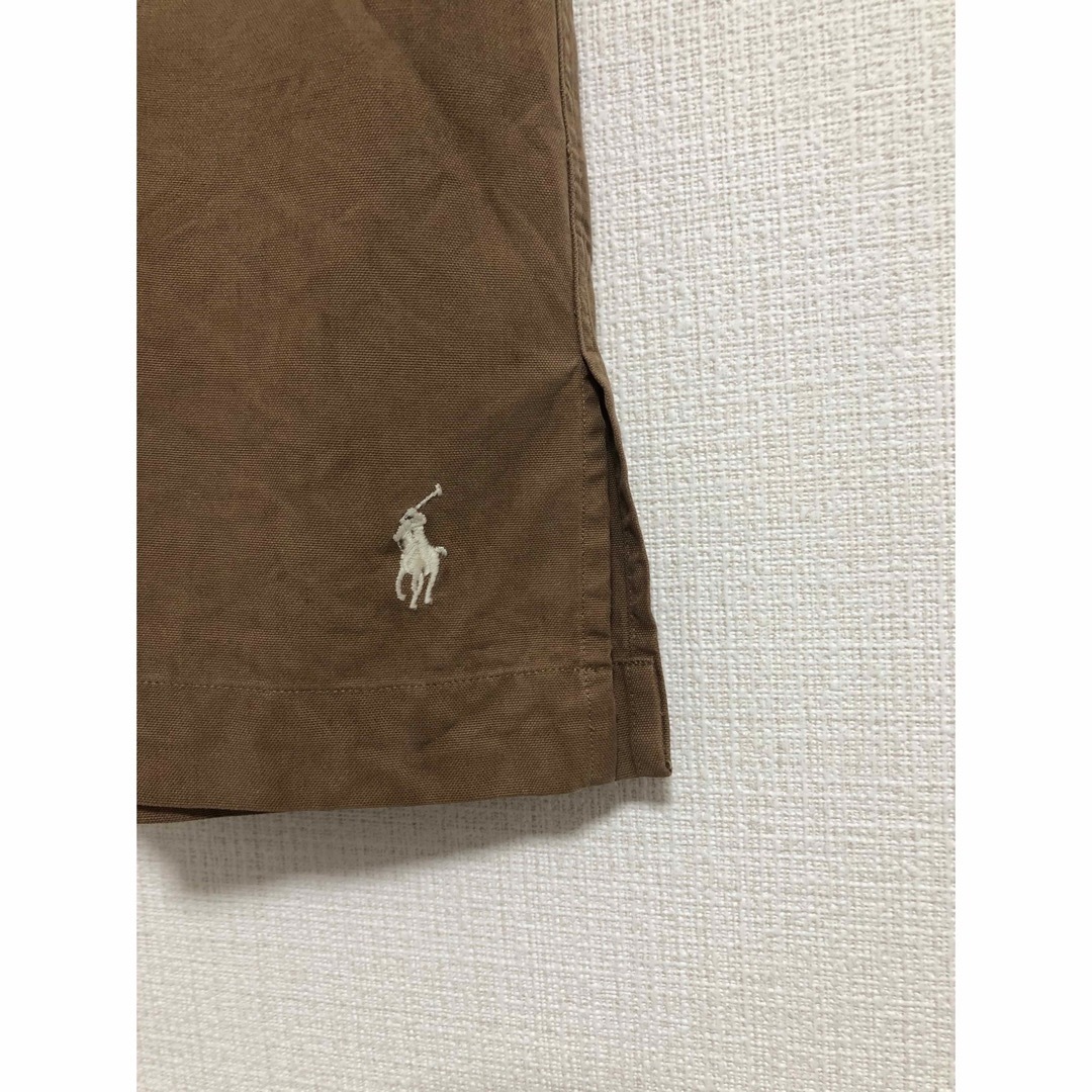 POLO RALPH LAUREN(ポロラルフローレン)の激レアカラーブラウン 90s ポロ ラルフローレン オープンカラー 開襟 シャツ メンズのトップス(シャツ)の商品写真