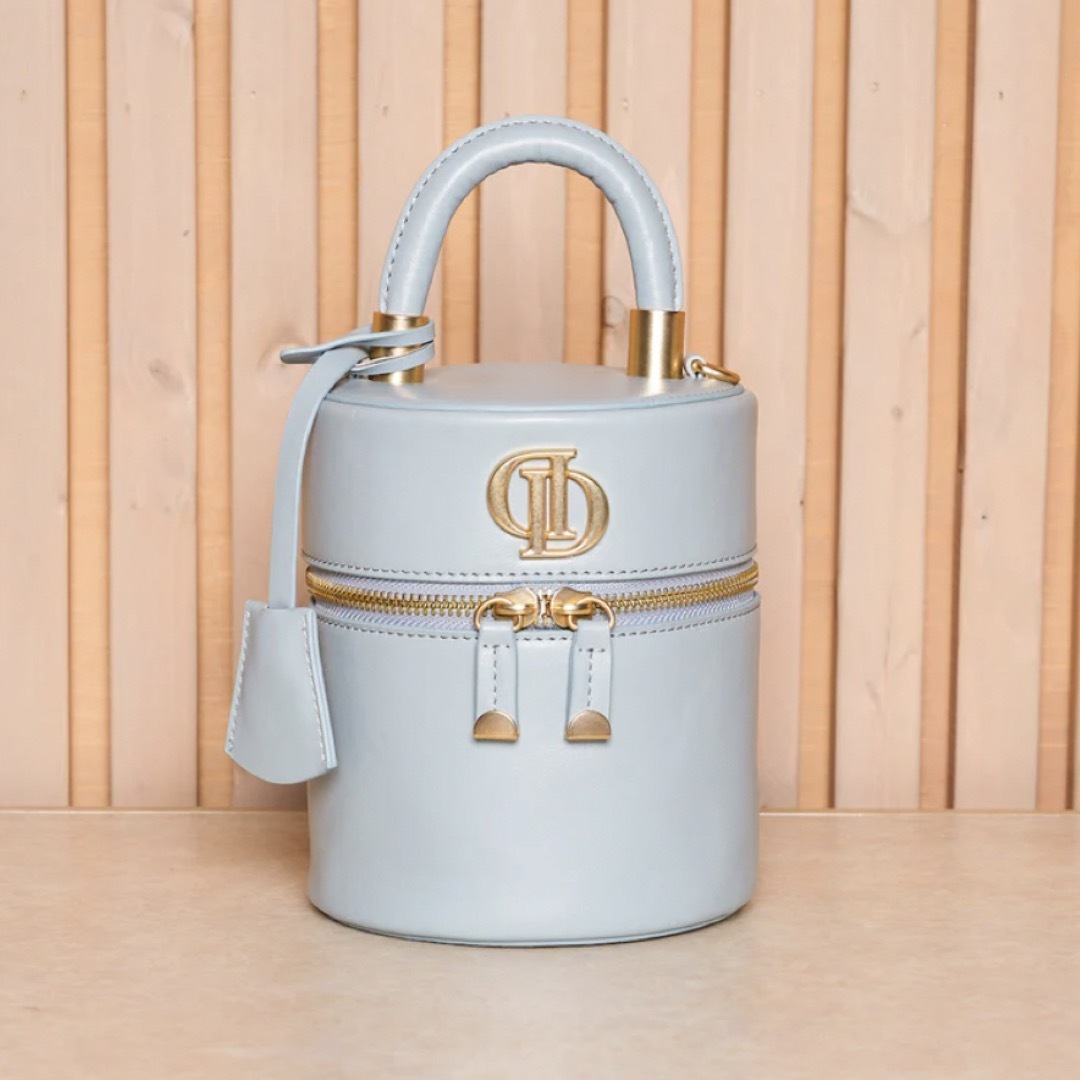 ダーリッチ♡Dモチーフミニバニティバッグ サックス