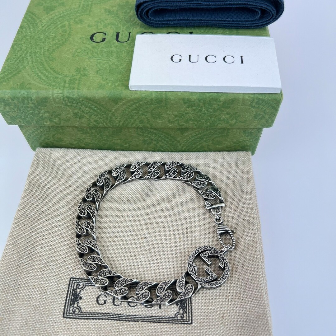 Gucci - 新品 GUCCI グッチ インターロッキングG シルバー チェーン