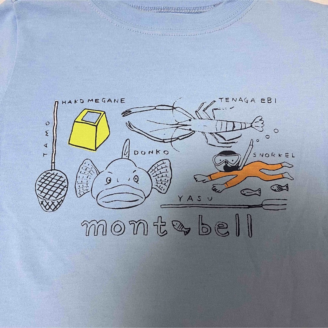 mont bell(モンベル)のmont-bell モンベル　キッズTシャツ　110cm 海の生物 キッズ/ベビー/マタニティのキッズ服男の子用(90cm~)(Tシャツ/カットソー)の商品写真