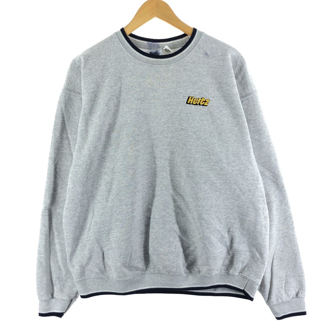 90年代 COTTON DELUXE CASUALS レイヤードネック スウェットシャツ トレーナー USA製 メンズL ヴィンテージ /eaa363382