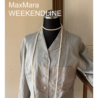 マックスマーラ(Max Mara)のused  MaxMara WEEKENDLINE  短かめ丈の裏なしジャケット(テーラードジャケット)
