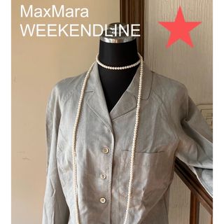 マックスマーラ(Max Mara)のused  MaxMara WEEKENDLINE  短かめ丈の裏なしジャケット(テーラードジャケット)