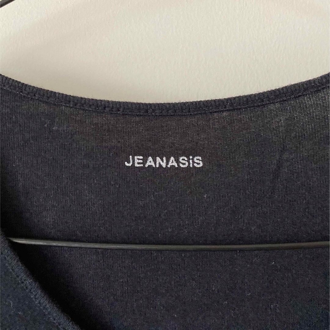JEANASIS(ジーナシス)のジーナシス ☆ レースTシャツ ブラック レディースのトップス(Tシャツ(半袖/袖なし))の商品写真