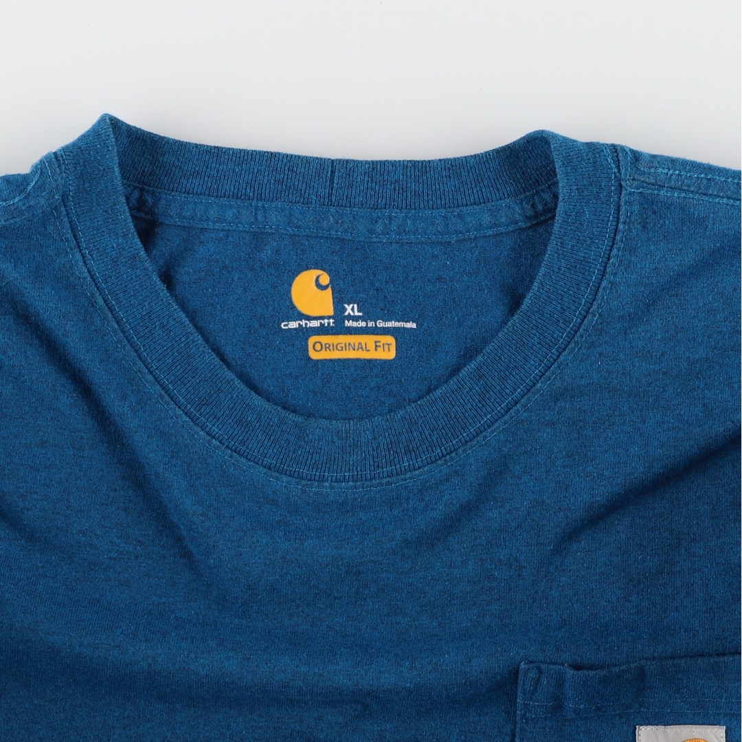 carhartt(カーハート)の古着 カーハート Carhartt ORIGINAL FIT 半袖 ワンポイントロゴポケットTシャツ メンズXXL /eaa364486 メンズのトップス(Tシャツ/カットソー(半袖/袖なし))の商品写真