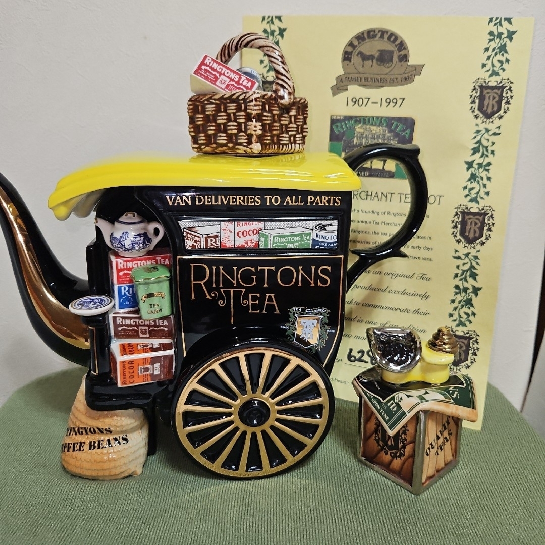 箱入・証明書有り Ringtons リントンズ 限定コレクタブル ティーポット