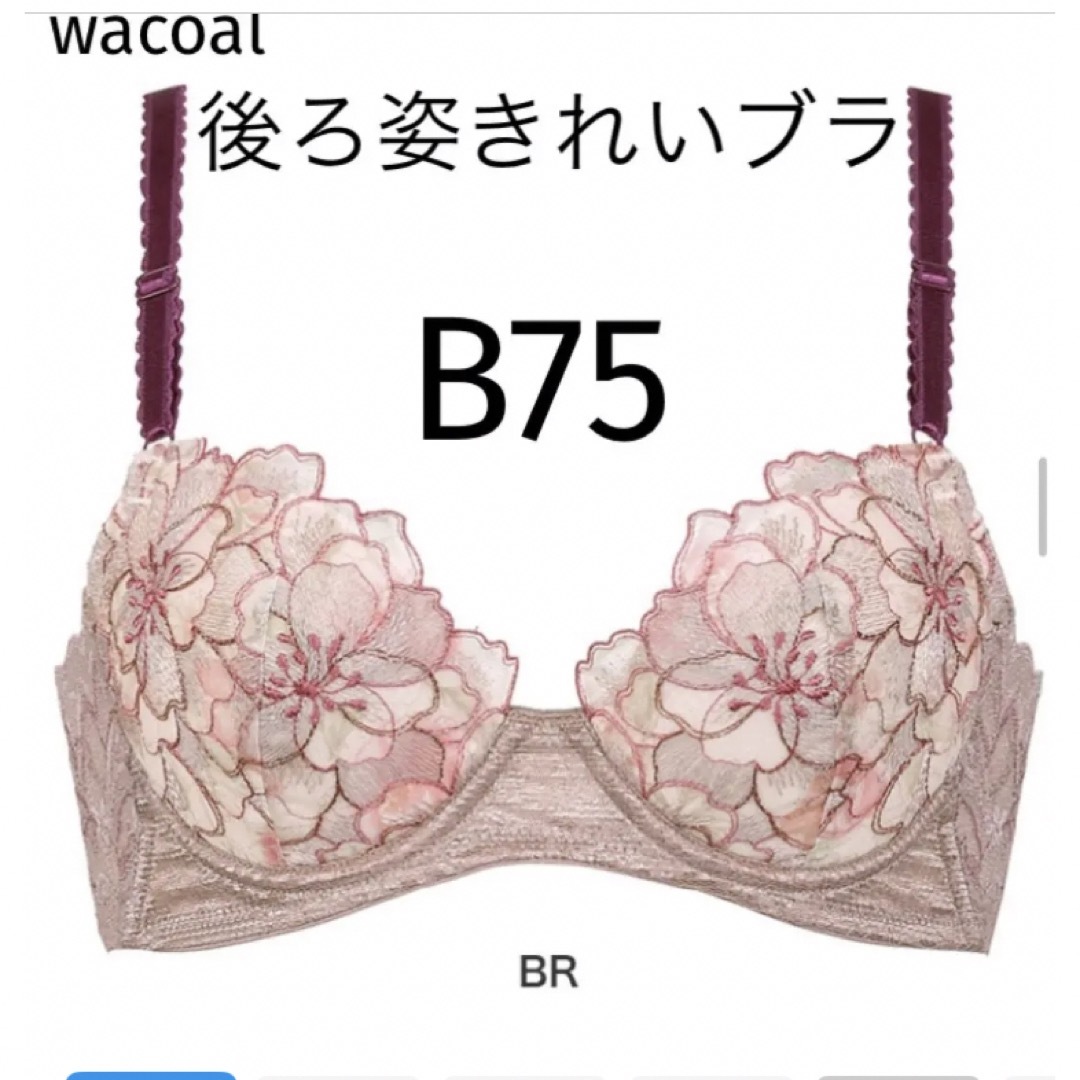 Wacoal(ワコール)の【新品タグ付】ワコール★後ろ姿キレイ・ベージュ・B75（定価¥5,280） レディースの下着/アンダーウェア(ブラ)の商品写真