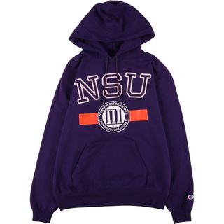 チャンピオン(Champion)の古着 チャンピオン Champion ECO FLEECE カレッジ スウェットプルオーバーパーカー メンズM /eaa364649(スウェット)