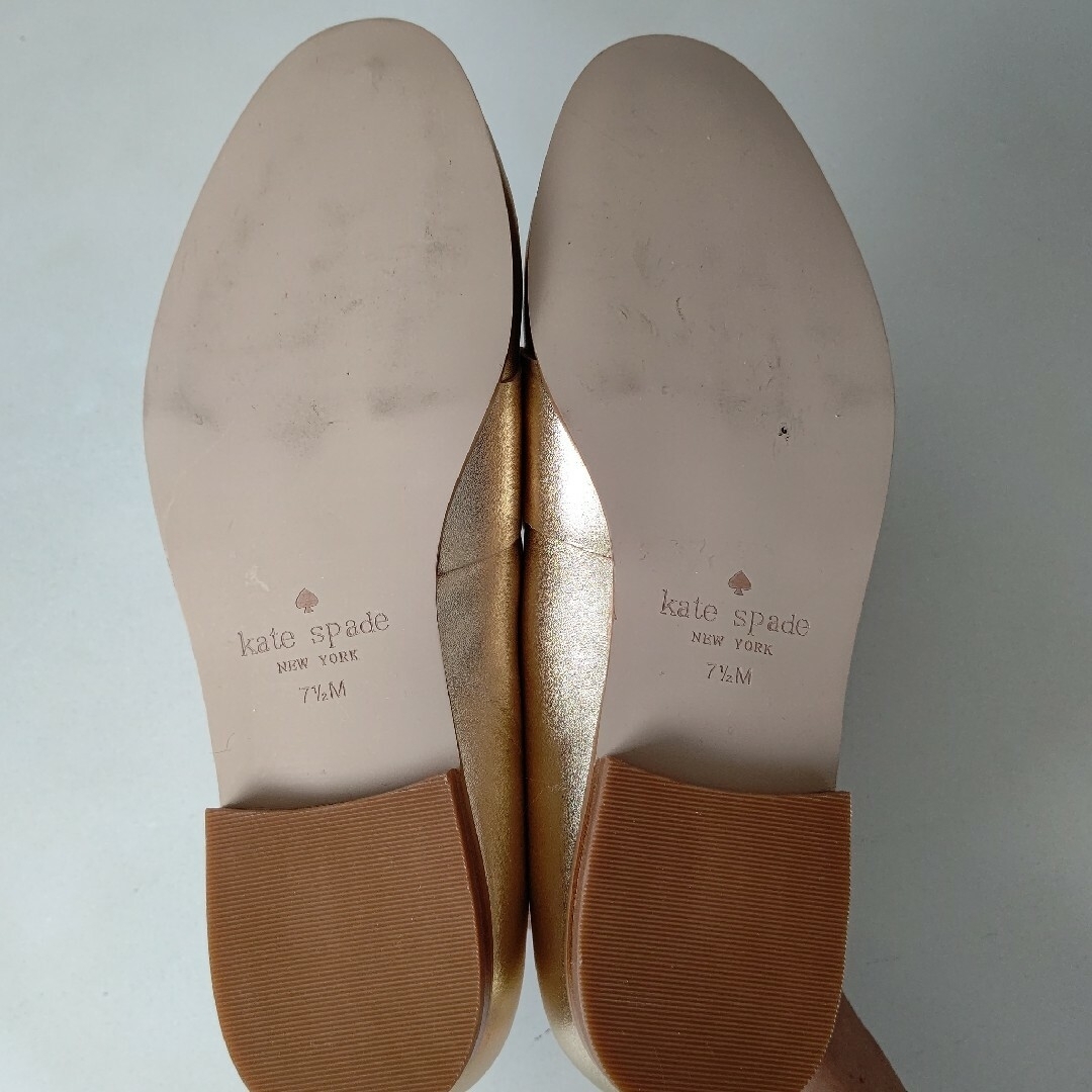 美品✨未使用『kate spade』ケイトスペード レザー ローファー 24.5