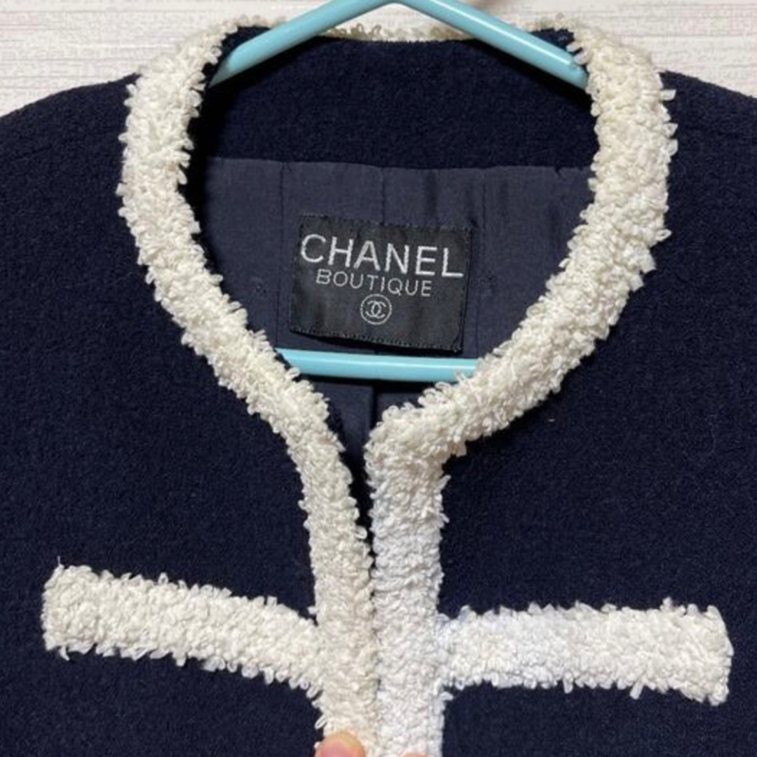 CHANEL(シャネル)の超レア★CHANEL 95C ヴィンテージ　ジャケット★正規品 レディースのジャケット/アウター(ノーカラージャケット)の商品写真