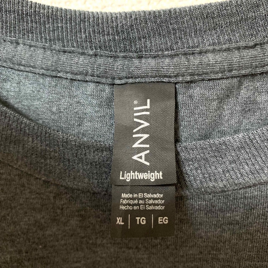Anvil(アンビル)のUS古着 ANVIL アンビル 半袖Tシャツ プリント ゆるだぼ グレー XL  メンズのトップス(Tシャツ/カットソー(半袖/袖なし))の商品写真