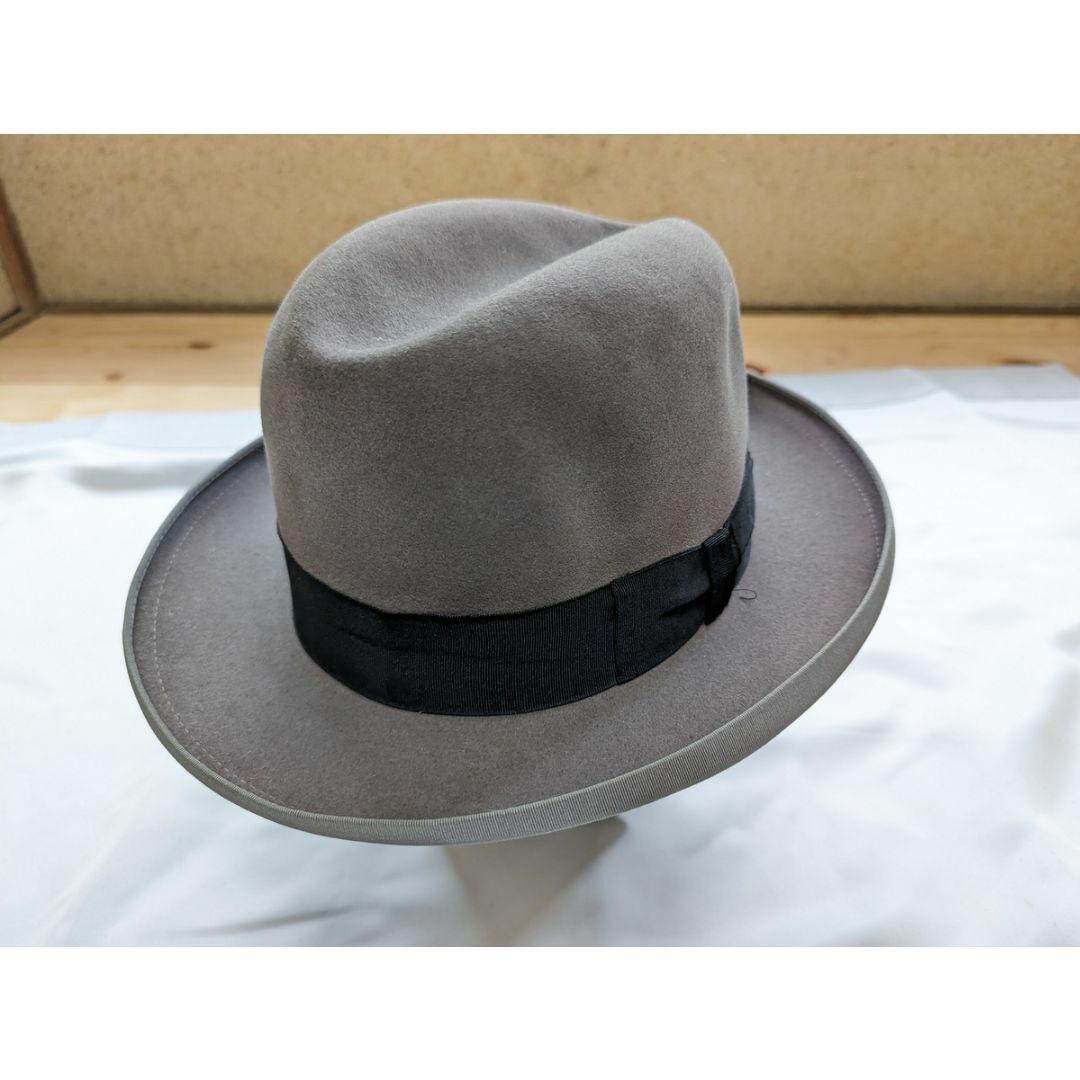 ゴッドファーザー BORSALINO ホンブルグハット 58cm グレー