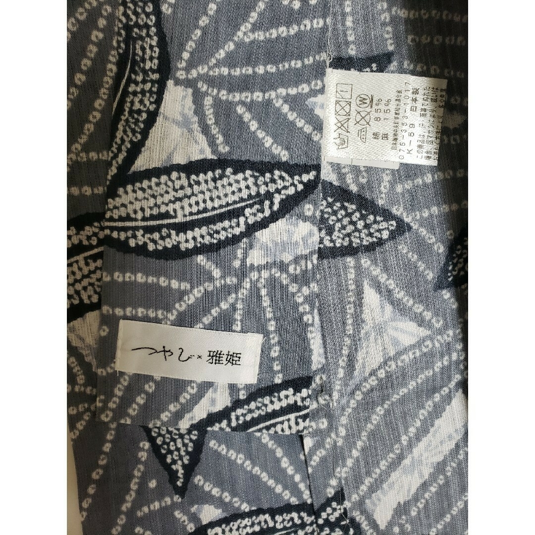 完売必須【新品未使用品】タグ付き「つやび✕雅姫」 綿麻浴衣 日本製 ブランド浴衣