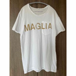 MAGLIA  マリア　Tシャツ 半袖　ホワイト　イタリア(Tシャツ(半袖/袖なし))