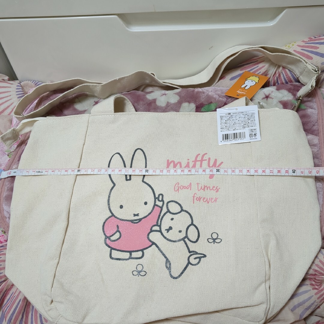 miffy(ミッフィー)のミッフィー ショルダー トートバッグ マザーズバッグ 旅行 スナッフィー 大きめ レディースのバッグ(トートバッグ)の商品写真
