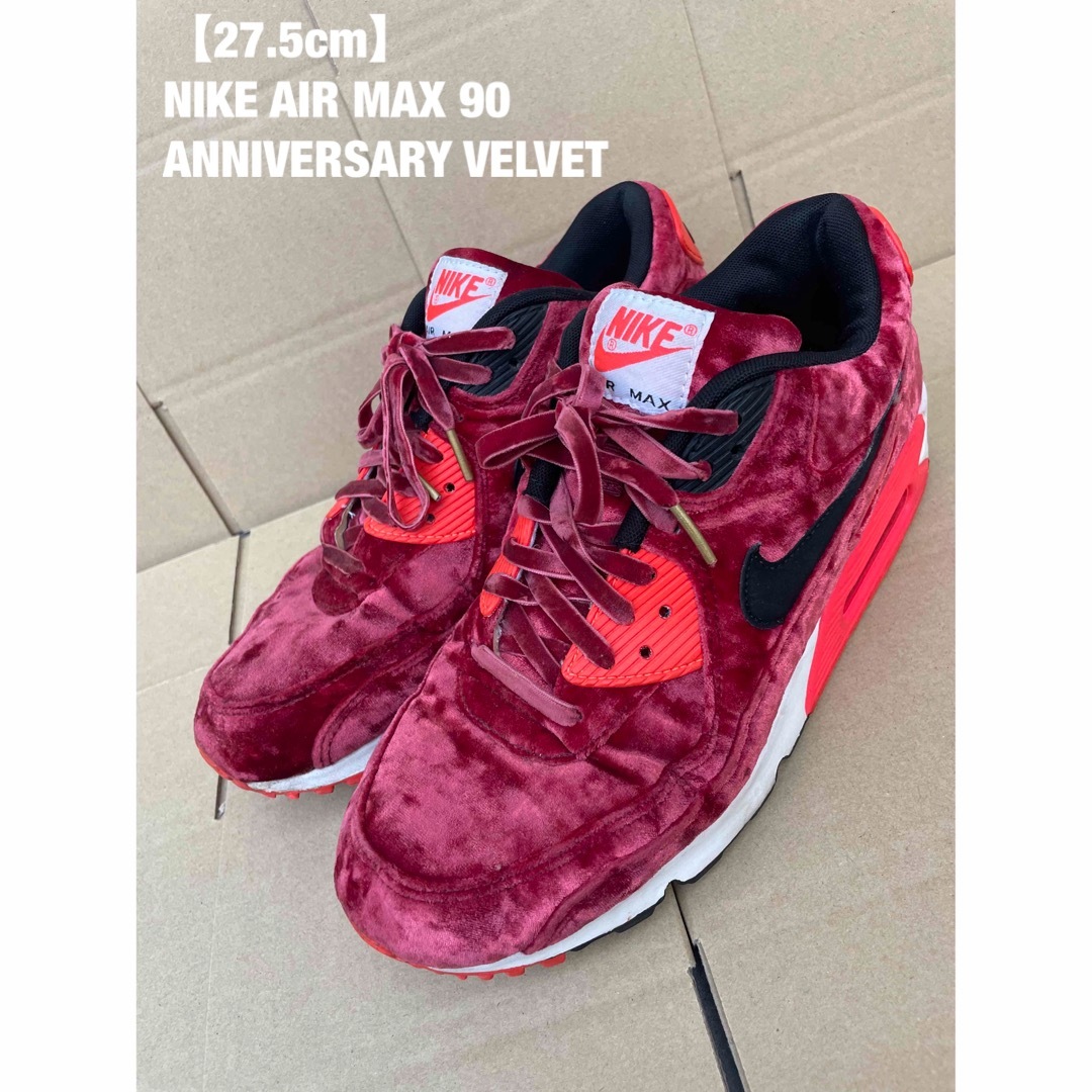 NIKE(ナイキ)の【27.5cm】NIKE AIR MAX 90 アニバーサリー VELVET メンズの靴/シューズ(スニーカー)の商品写真