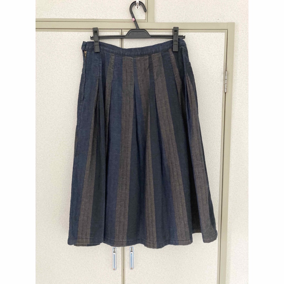 Sensounico(センソユニコ)のsensounico ルクルカ　デニムフレアスカート ロング レディースのスカート(ロングスカート)の商品写真