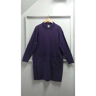 ランズエンド(LANDS’END)の90’s LANDS’ END USA製 襟付き 長袖 Tシャツ ワンピース(ロングワンピース/マキシワンピース)