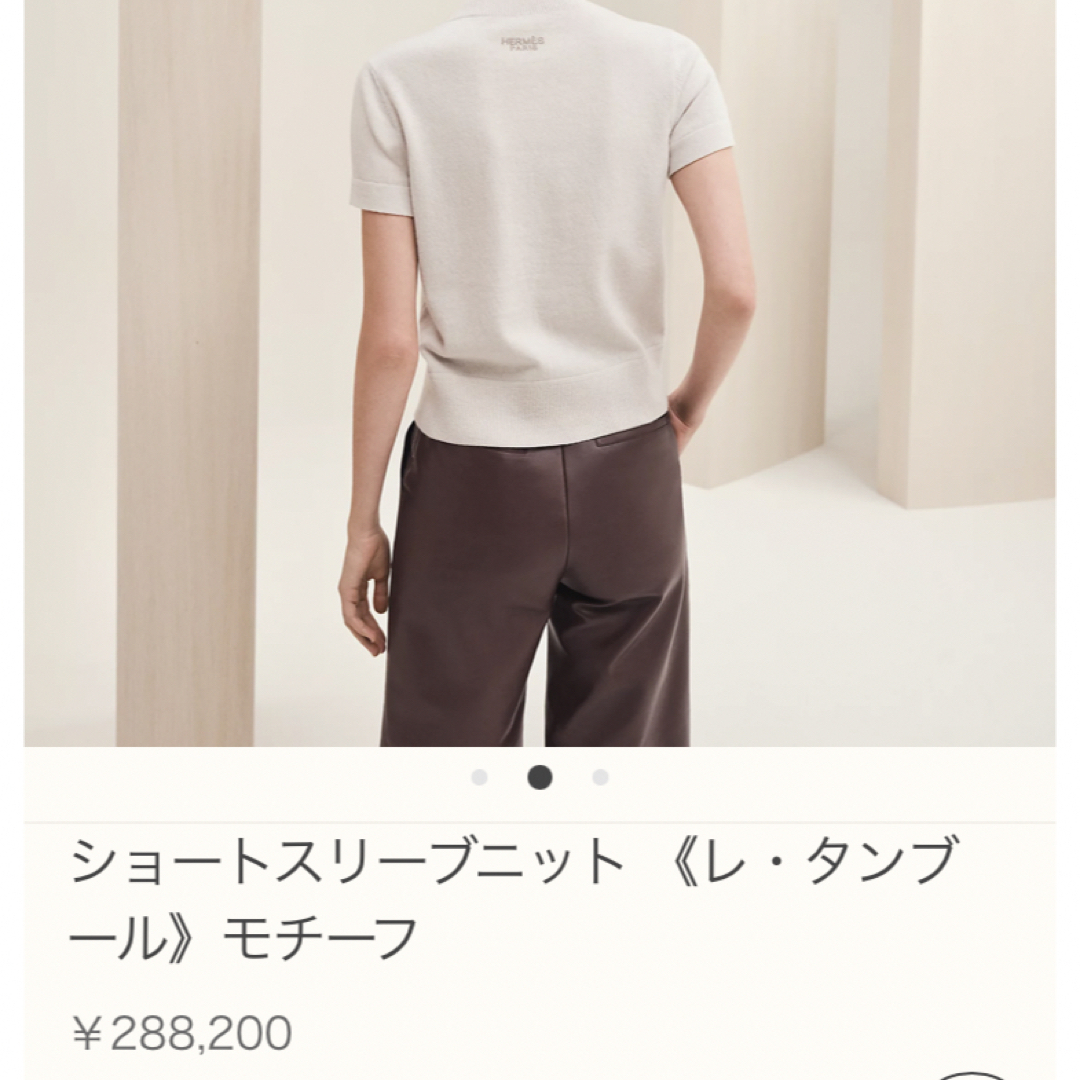 HERMES 半袖ニット 34サイズ♡ - Tシャツ/カットソー(半袖/袖なし)