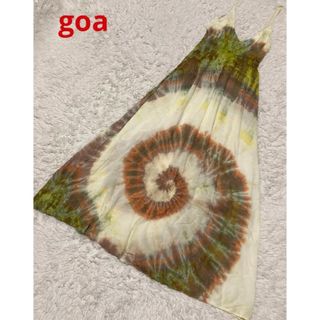 ゴア(goa)のgoa タイ ティアード キャミ ワンピース タイダイ染め(ロングワンピース/マキシワンピース)