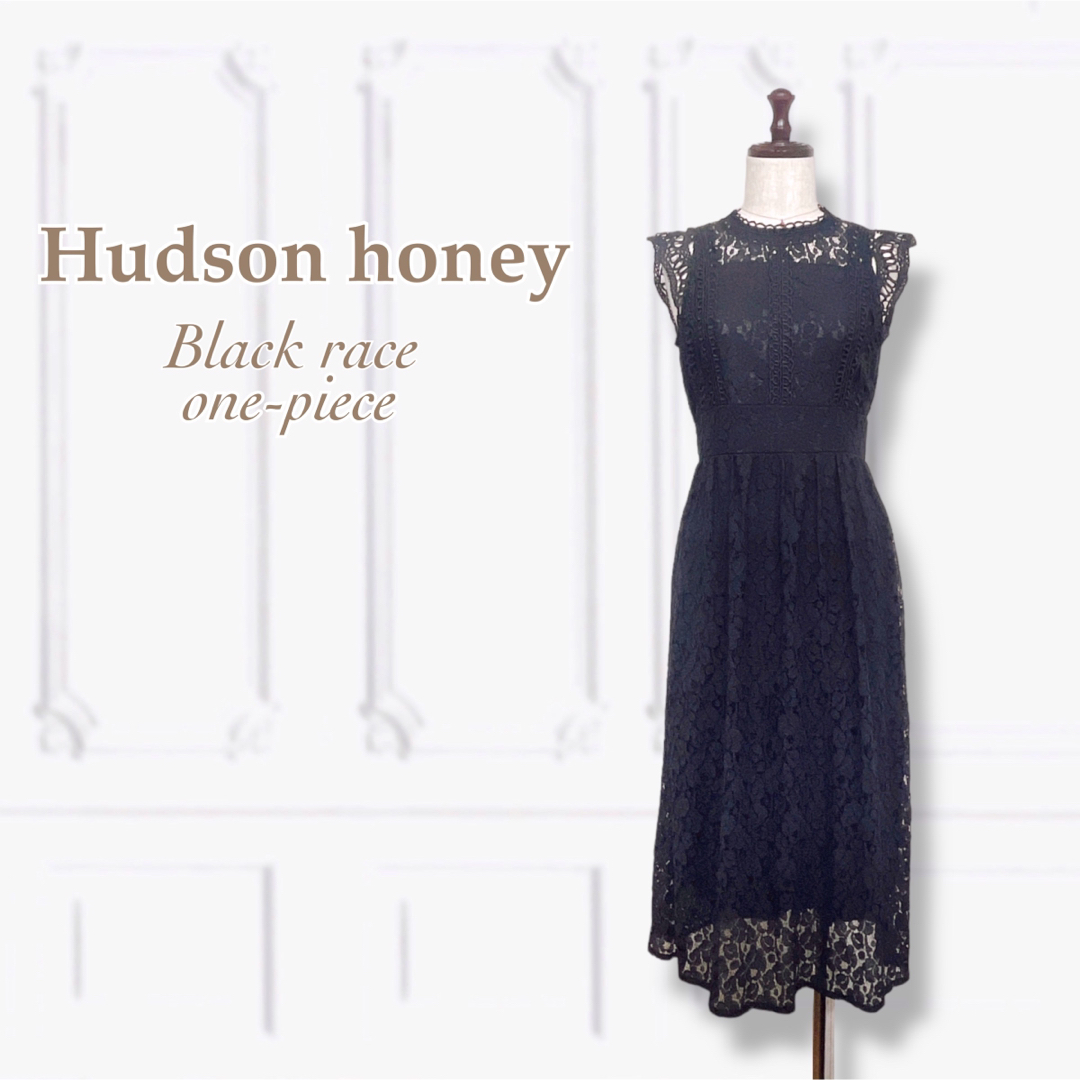 HUDSON(ハドソン)のF2⭐️新品【Hudsonhoney】ブラック総レース ロングワンピース 黒 レディースのワンピース(ロングワンピース/マキシワンピース)の商品写真