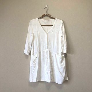 ザラ(ZARA)のZARA TRAFALUC＊ZARA TRF＊ザラ＊白＊チュニック＊ワンピース＊(チュニック)